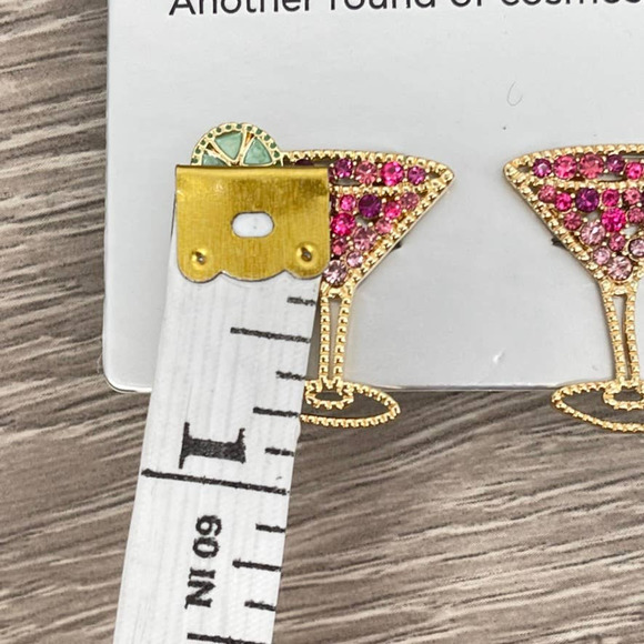 BAUBLEBAR Earrings Sugarflix Martini Cosmos Lime Glass Splash Of Cranberry NWT - Picture 10 of 10